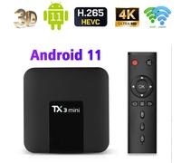 Tx3mini smart tv box android 11.0 2023 UHD HDR10 4K H. 265 Amlogic S905 5G WIFi iptv Set- top box multimedia 2GB 16G