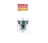TX8983 Termostato adatto a Lancia Fulvia-Alfa GT-Spider (MARCA BEHR)..