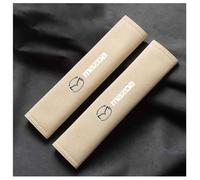 TXCVRID Copri Cintura di Sicurezza Auto per Mazda 3 2003-2025,Imbottiture Protettive per Le Spalle Dell'Auto, Riduce Attrito E Fastidio alla Spalla, Comfort Durante Il Viaggio,Beige