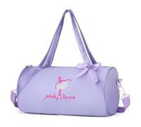 TXDAMAI Borsa da Balletto Principessa Borse da Ballo Borsa da Ballo Latina Borsa a Tracolla con Pizzo per Bambini Ballerina Balletto Borsa Sportiva,Viola