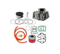TXDBD Blocco Cilindro Pneumatico Per XR400 XR 400 1996-2004, 85 Mm, Kit Fasce Elastiche, Guarnizione, Tubo Carburante, Filtro Olio E Benzina Guarnizione Del Motore Della