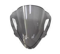 TXDBD Cupolino Parabrezza Per Moto, Deflettori Antivento A Doppio Schermo Per Kawasaki Per Ninja Per ZX-6R 2024 2025 2026 Parabrezza Carenatura Del Faro Dello(Fumo leggero)