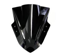 TXDBD Cupolino Parabrezza Per Moto Per Kawasaki Per Ninja 250 300 2013-2017, Deflettori Antivento Anteriore Parabrezza Carenatura Del Faro Dello(Nero)