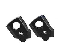 TXDBD Riser Manubrio Moto per H&Onda NX500 NX 500 2024 Manubrio Manubrio Barre Rising Mount Clamp Heighten Extend Adapter Distanziale Rialzo Manubrio(Nero)