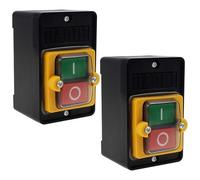 TXErfolg 2pcs AC220V / 380 V 10A Impermeabile Pulsante ON / OFF