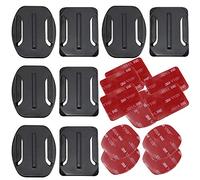 TXErfolg 8 PCS Sostituzione Appartamento Adesivo Adesivo Adesivo 3M Sticky Helmet Mount Compatibile con Gopro Hero 1/2/3 / Suptig Action Camera DV DV