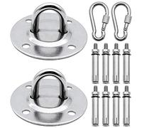 TXErfolg Gancio per Soffitto Acciaio Inossidabile 2 Pezzi Gancio per Sacco Boxe con la Vite Carico Massimo 500 kg per Sospensioni Pesanti Amache Sacchi di Sabbia Yoga Aerea Sedia Sospesa Sacco Boxe