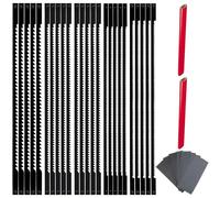 TXErfolg Set di 20 lame per sega a decubo 133 mm con 8 pezzi di carta vetrata P120-P2500 e 2 matite HB lame per sega a traforo con penna 10/15/18/20/24 denti per seghe da decubaggio per la