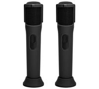 TXEsign Custodia in silicone per microfono wireless JBL, confezione da 2, custodia protettiva anti-rotolamento con asta di base, supporto per microfono, supporto per microfono, per discoteca,