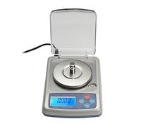 TXGJWRA Bilancia digitale per gioielli, bilancia analitica, ad alta precisione, portatile, compatta, con parabrezza, 50 G/0,001 g