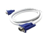 TXJZUQPJ Cavo di collegamento video VGA a 15 pin for collegamento al computer, monitor TV, proiettore, linea bianca, 30 metri, testa blu, linea bianca