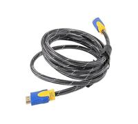 TXJZUQPJ Cavo HDMI ad alta definizione da 1,5 m con tessitura a rete grigia e bianca versione 1.4 che supporta il set-top box della serie TV 3D 1080