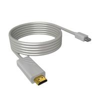 TXJZUQPJ Cavo mini Dp a HDMI Cavo adattatore 4K HD Thunderbolt Convertitore TV da mini Dp a Hdmi for computer(3 meters 1080P White)