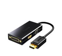 TXJZUQPJ Convertitore DP a HDMI/DVI/VGA tre in uno for computer, monitor esterno, proiettore, TV, grande D
