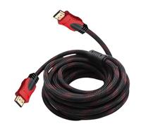 TXJZUQPJ Rete rossa e nera 20 metri Cavo HDMI Cavo HD versione 1.4 Dati HD versione 1.4 supporta 3D 1080P