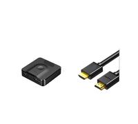 TXJZUQPJ Switcher HDMI uno-a-due due-a-uno in un'uscita video schermo del computer splitter ad alta definizione dp4k TV(Standard model 1 meter HDMI)