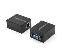 TXJZUQPJ Una coppia di estensori VGA ad alta definizione cavo di rete singolo convertitore da VGA a RJ45 trasmettitore amplificatore di segnale di rete 60 metri