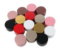 TXLEAPEY 100 Pezzi di Latta for Candele in Alluminio da 50 ml Multicolore Rotonda in Metallo Contenitore for Candele Barattolo for Candele aromaterapia lattina di Metallo sigillata(Mixcolor)