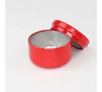 TXLEAPEY 100 Pezzi di Latta for Candele in Alluminio da 50 ml Multicolore Rotonda in Metallo Contenitore for Candele Barattolo for Candele aromaterapia lattina di Metallo sigillata(Red)