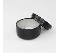 TXLEAPEY 100 Pezzi di Latta for Candele in Alluminio da 50 ml Multicolore Rotonda in Metallo Contenitore for Candele Barattolo for Candele aromaterapia lattina di Metallo sigillata(Black)