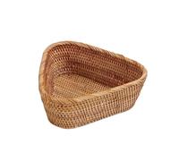 TXLEAPEY Cesto portaoggetti intrecciato a mano, vassoio in rattan, cestino in vimini, for pane, frutta, colazione, tè, da picnic, cucina(TM)