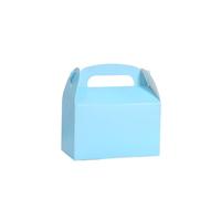 TXLEAPEY Confezione di scatole carta colorata da 12/24 pezzi for torte, caramelle, conservazione degli alimenti, buste forno, bomboniere for feste compleanno(Light blue,24pcs)