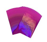TXLEAPEY Foil di Calore Laser Bronzo Rosa Rosso Stampa a Caldo Foil Carta Trasferimento olografico Laminatore Foglio Laminato olografico Carta di Artigianato d'Arte(1-50 PCS)