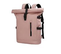TXLEAPEY Zaino da Viaggio espandibile da Uomo, Grande capacità, Impermeabile, for Laptop da 15,6", con Porta USB(Pink)