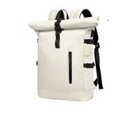 TXLEAPEY Zaino da Viaggio espandibile da Uomo, Grande capacità, Impermeabile, for Laptop da 15,6", con Porta USB(White)