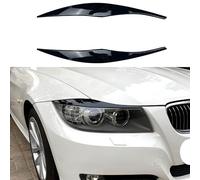 Txopaf 2PCS Auto ABS Lampada Palpebra Sopracciglio, per BMW Serie 3 E90 E91 320i 330i 2005-2012 fari Sopracciglia Trim Copertura Car modellazione Adesivi Accessori