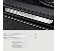 Txopaf 4PCS Auto Acciaio Inox Battitacco Protezione, per BYD Seal U DM-i portiera davanzale Pedale AntiGraffio Antiscivolo Car Styling Accessorio,B/Silver Brushed