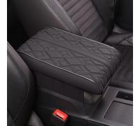 Txopaf Auto PU Pelle Console Centrale Cuscino Bracciolo, per Citroen C3 C4 C5 DS5 DS7 Bracciolo Copertura AntiGraffio Impermeabile Protezione Accessori,A/Black