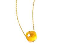 TXQHD Collana Sweety con Caramelle Solide per Donna, Pietra preziosa Sintetica, Catena da 45 cm, Regali per Il Nuovo Anno