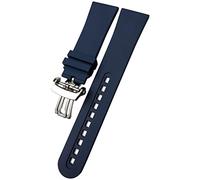 TXQHDHX 23mm Fluorous Rubber soft Watch band Replacement for 5000 5015 Black Strap Watch Bracelets