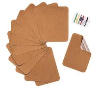 TXSN 12 toppe termoadesive per riparazioni, in cotone, per riparare vestiti e pantaloni, dimensioni 7,6 cm x 10,2 cm, marrone