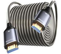 Txtcu 8K HDMI Cavo Fibra Ottica 80M, Acciaio Corazzato Ottico HDMI 2.1 Cavo 48Gbps Ultra Alta Velocità 8K@60Hz Dynamic HDR eARC Dolby HDCP 2.2&2.3per HDTV/Proiettore/Home Cinema/TV-Box/Gaming-Box/PS5