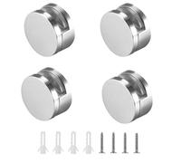 txuzong 4 Pezzi Supporto Vetro Clip per Specchio da Bagno - Staffa in Lega di Zinco Resistente, Montaggio Facile - Compatibile con Soggiorno, Hotel, Locali Pubblici e Ambienti Umidi