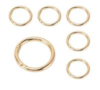 txuzong Moschettoni Rotondi 6 Pezzi - 6 cm Diametro Esterno / 5 cm Interno - Gancio a Molla Grande per Borse, Portachiavi, DIY, Artigianato, Decorazioni