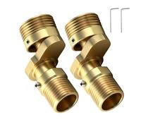 txuzong Set da 2 raccordi eccentrici a S in ottone 1/2" a 3/4" | Adattatore