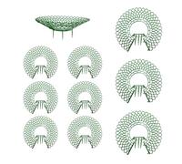 txuzong Supporto per Fragole in Plastica, 10 Pezzi - Verde, Tutor a Forma di Petalo con Gambe Regolabili per Piante di Fragole e Pomodori