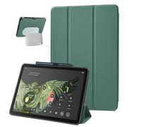 TXWLLIU Custodia per Google Pixel Tablet 2023 da 11 Pollici con Trackpad, Custodia Protettiva in Pelle TPU Premium per Tablet, Custodia con Funzione di Supporto Multi-Angolo, Verde Notte