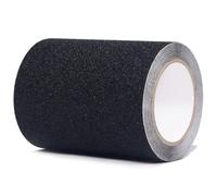 TXWLLIU Strisce Adesive Antiscivolo con Autoadesivo, Nastro Adesivo per Scale da 15 cm x 5 m, Nastro Adesivo Antiscivolo, Cuscinetto ad Alta Trazione per Pavimenti per Uso Interno ed Esterno, Nero