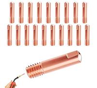 TXXATX 20 Pezzi Saldatrice a Punti Accessori Punta di Saldatura 0,8 mm Punta di Contatto in Rame Adatta MB-15AK MIG/MAG Kit di Parti di Usura per Torcia Saldatrice a Filo Attrezzature di Saldatura