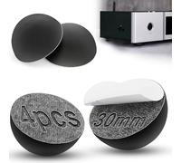 TXXATX 4 Pezzi Adesivi Gommini 30mm gommino Piedini Antiscivolo Paracolpi Autoadesivo per Impianti Audio Elettrodomestici Computer Porte Prodotti Mobili Ridurre il Rumore