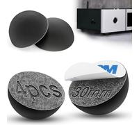 TXXATX 4 Pezzi Gommini Adesivi 30mm Piedini Gomma Nero Gommini Paracolpi Autoadesivo Gommini Antiscivolo Adesivi per Impianti Audio Elettrodomestici Computer Porte Prodotti Mobili Ridurre il Rumore