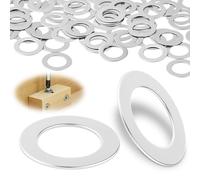 TXXATX 60 Pezzi Rondelle Acciaio M14 Rondelle Alzaporta M14x20x0,5 mm Rondelles Acciaio Inox A2 V2A DIN988 Guarnizioni Piatte per Vite Bulloni Noci