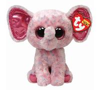 Ty 34108 Peluche Elefante Beanie Boo Buddy Ellie, Rosa