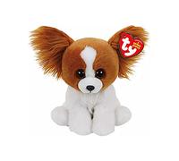 TY 41206 - Barks - Cane Peluche, Beanie Babies, 15 cm, Colore: Marrone