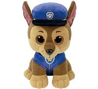 TY 96319 Paw Patrol, Chase, Peluche, 24 cm | Chase, Peluche morbido da coccolare, 24 cm