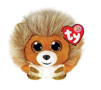 Ty Beanie Balls Ceasar il Leone con gli Occhioni Dorati Glitter, Animaletti di Peluche Morbidi e Tondi da Collezionare 8 cm T42501